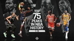 美媒评NBA历史前25大球星:乔丹榜首詹姆斯第二